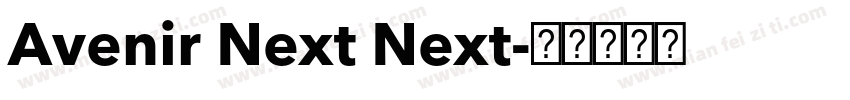 Avenir Next Next字体转换